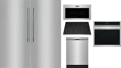 6 Piece Package Includes Refrigerator, Freezer, Cooktop, Wall Oven, Microwave And Dishwasher