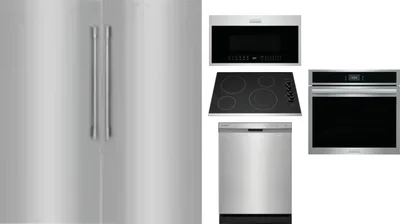 6 Piece Package Includes Refrigerator, Freezer, Cooktop, Wall Oven, Microwave And Dishwasher