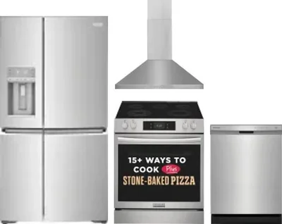 4 Piece Package Includes Refrigerator, Range, Hood And Dishwasher