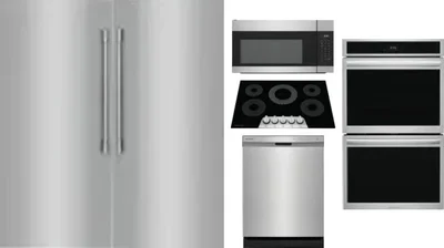 6 Piece Package Includes Refrigerator, Freezer, Cooktop, Wall Oven, Microwave And Dishwasher