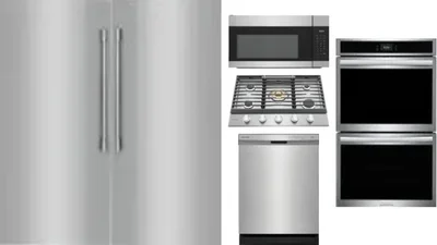 6 Piece Package Includes Refrigerator, Freezer, Cooktop, Wall Oven, Microwave And Dishwasher