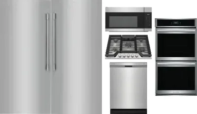 6 Piece Package Includes Refrigerator, Freezer, Cooktop, Wall Oven, Microwave And Dishwasher