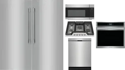6 Piece Package Includes Refrigerator, Freezer, Cooktop, Wall Oven, Microwave And Dishwasher