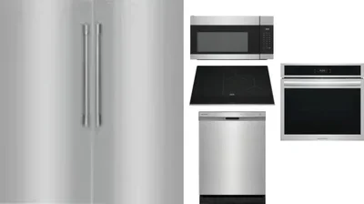 6 Piece Package Includes Refrigerator, Freezer, Cooktop, Wall Oven, Microwave And Dishwasher