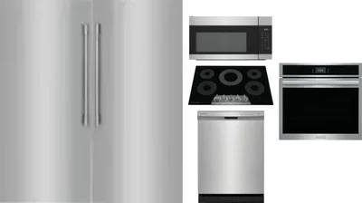 6 Piece Package Includes Refrigerator, Freezer, Cooktop, Wall Oven, Microwave And Dishwasher