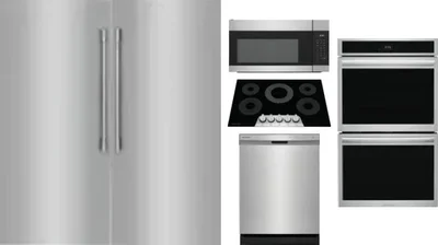 6 Piece Package Includes Refrigerator, Freezer, Cooktop, Wall Oven, Microwave And Dishwasher