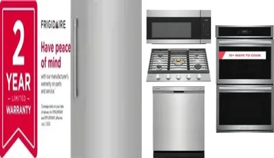 6 Piece Package Includes Refrigerator, Freezer, Cooktop, Wall Oven, Microwave And Dishwasher