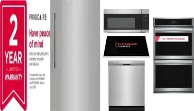 6 Piece Package Includes Refrigerator, Freezer, Cooktop, Wall Oven, Microwave And Dishwasher