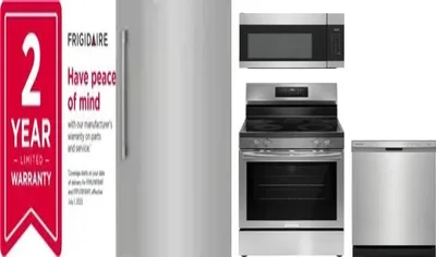 5 Piece Package Includes Refrigerator, Freezer, Range, Microwave And Dishwasher