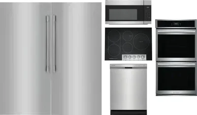 6 Piece Package Includes Refrigerator, Freezer, Cooktop, Wall Oven, Microwave And Dishwasher