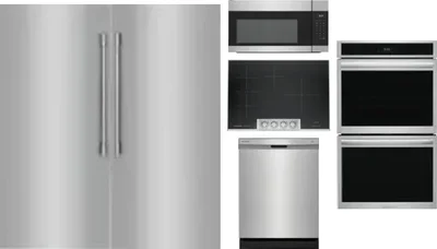 6 Piece Package Includes Refrigerator, Freezer, Cooktop, Wall Oven, Microwave And Dishwasher