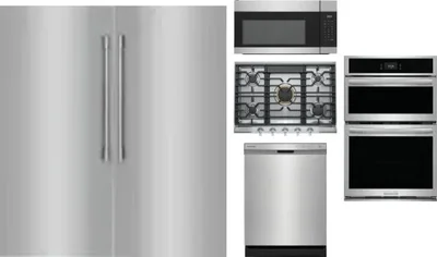 6 Piece Package Includes Refrigerator, Freezer, Cooktop, Wall Oven, Microwave And Dishwasher