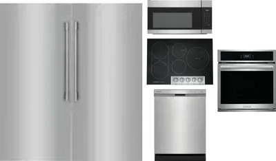 6 Piece Package Includes Refrigerator, Freezer, Cooktop, Wall Oven, Microwave And Dishwasher