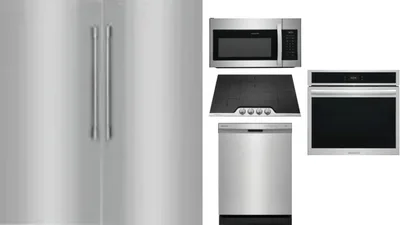 6 Piece Package Includes Refrigerator, Freezer, Cooktop, Wall Oven, Microwave And Dishwasher