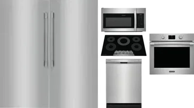 6 Piece Package Includes Refrigerator, Freezer, Cooktop, Wall Oven, Microwave And Dishwasher
