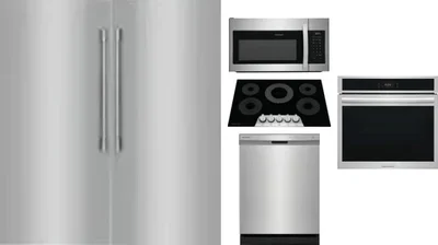 6 Piece Package Includes Refrigerator, Freezer, Cooktop, Wall Oven, Microwave And Dishwasher