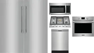 6 Piece Package Includes Refrigerator, Freezer, Cooktop, Wall Oven, Microwave And Dishwasher