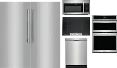 6 Piece Package Includes Refrigerator, Freezer, Cooktop, Wall Oven, Microwave And Dishwasher