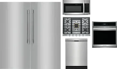 6 Piece Package Includes Refrigerator, Freezer, Cooktop, Wall Oven, Microwave And Dishwasher