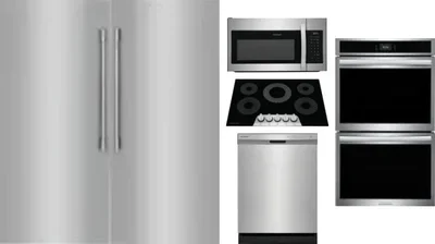6 Piece Package Includes Refrigerator, Freezer, Cooktop, Wall Oven, Microwave And Dishwasher