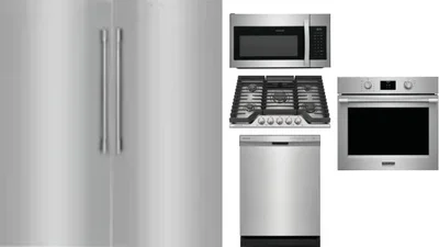 6 Piece Package Includes Refrigerator, Freezer, Cooktop, Wall Oven, Microwave And Dishwasher