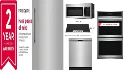 6 Piece Package Includes Refrigerator, Freezer, Cooktop, Wall Oven, Microwave And Dishwasher