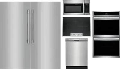 6 Piece Package Includes Refrigerator, Freezer, Cooktop, Wall Oven, Microwave And Dishwasher