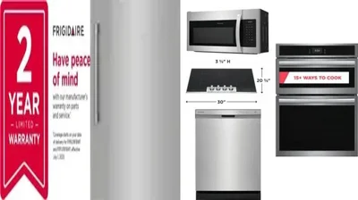 6 Piece Package Includes Refrigerator, Freezer, Cooktop, Wall Oven, Microwave And Dishwasher
