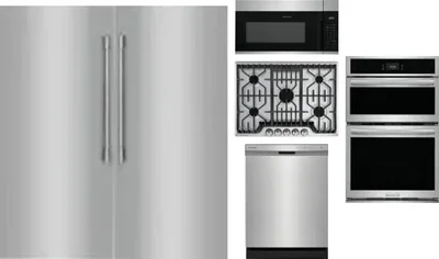 6 Piece Package Includes Refrigerator, Freezer, Cooktop, Wall Oven, Microwave And Dishwasher
