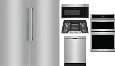6 Piece Package Includes Refrigerator, Freezer, Cooktop, Wall Oven, Microwave And Dishwasher