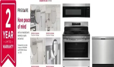 5 Piece Package Includes Refrigerator, Freezer, Range, Microwave And Dishwasher