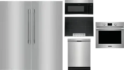 6 Piece Package Includes Refrigerator, Freezer, Cooktop, Wall Oven, Microwave And Dishwasher