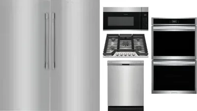 6 Piece Package Includes Refrigerator, Freezer, Cooktop, Wall Oven, Microwave And Dishwasher