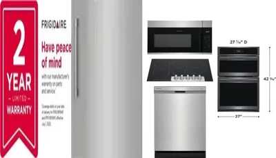 6 Piece Package Includes Refrigerator, Freezer, Cooktop, Wall Oven, Microwave And Dishwasher