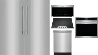 6 Piece Package Includes Refrigerator, Freezer, Cooktop, Wall Oven, Microwave And Dishwasher