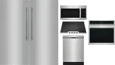 6 Piece Package Includes Refrigerator, Freezer, Cooktop, Wall Oven, Microwave And Dishwasher