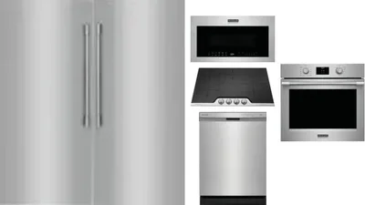 6 Piece Package Includes Refrigerator, Freezer, Cooktop, Wall Oven, Microwave And Dishwasher