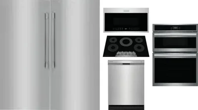 6 Piece Package Includes Refrigerator, Freezer, Cooktop, Wall Oven, Microwave And Dishwasher
