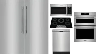 6 Piece Package Includes Refrigerator, Freezer, Cooktop, Wall Oven, Microwave And Dishwasher