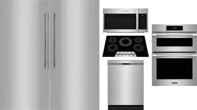 6 Piece Package Includes Refrigerator, Freezer, Cooktop, Wall Oven, Microwave And Dishwasher