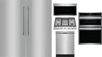6 Piece Package Includes Refrigerator, Freezer, Cooktop, Wall Oven, Microwave And Dishwasher
