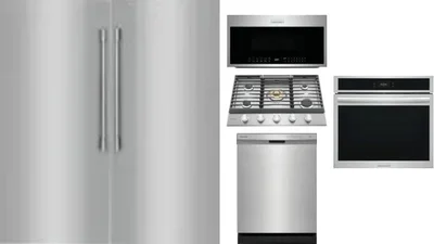 6 Piece Package Includes Refrigerator, Freezer, Cooktop, Wall Oven, Microwave And Dishwasher