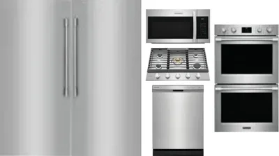 6 Piece Package Includes Refrigerator, Freezer, Cooktop, Wall Oven, Microwave And Dishwasher
