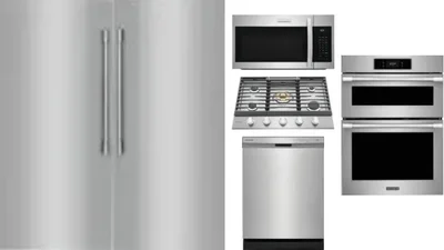 6 Piece Package Includes Refrigerator, Freezer, Cooktop, Wall Oven, Microwave And Dishwasher
