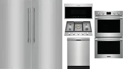 6 Piece Package Includes Refrigerator, Freezer, Cooktop, Wall Oven, Microwave And Dishwasher