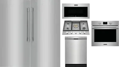 6 Piece Package Includes Refrigerator, Freezer, Cooktop, Wall Oven, Microwave And Dishwasher