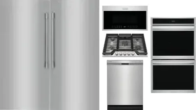 6 Piece Package Includes Refrigerator, Freezer, Cooktop, Wall Oven, Microwave And Dishwasher