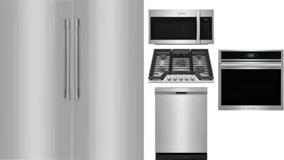 6 Piece Package Includes Refrigerator, Freezer, Cooktop, Wall Oven, Microwave And Dishwasher