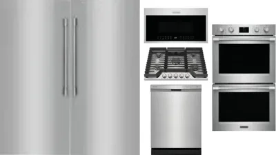 6 Piece Package Includes Refrigerator, Freezer, Cooktop, Wall Oven, Microwave And Dishwasher