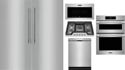 6 Piece Package Includes Refrigerator, Freezer, Cooktop, Wall Oven, Microwave And Dishwasher